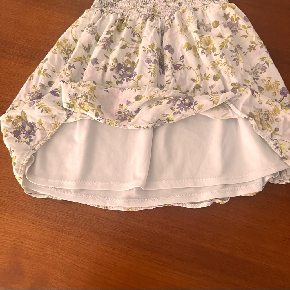 art class Kids Floral Set - Green Romper and Cream Dress Size 7/8 - Picture 10 of 11